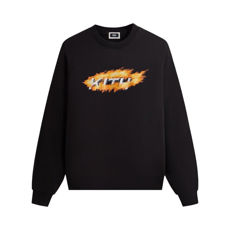 

Толстовка Kith Orbit Flame Vintage Nelson Crewneck, черный
