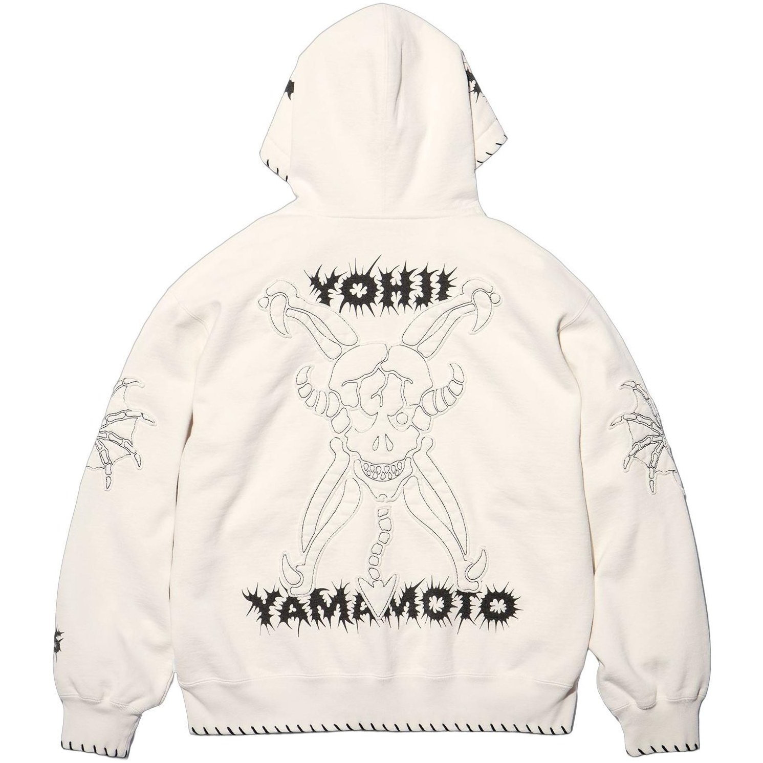 Толстовка с молнией X Y's By Yohji Yamamoto Supreme, белый — фото 4