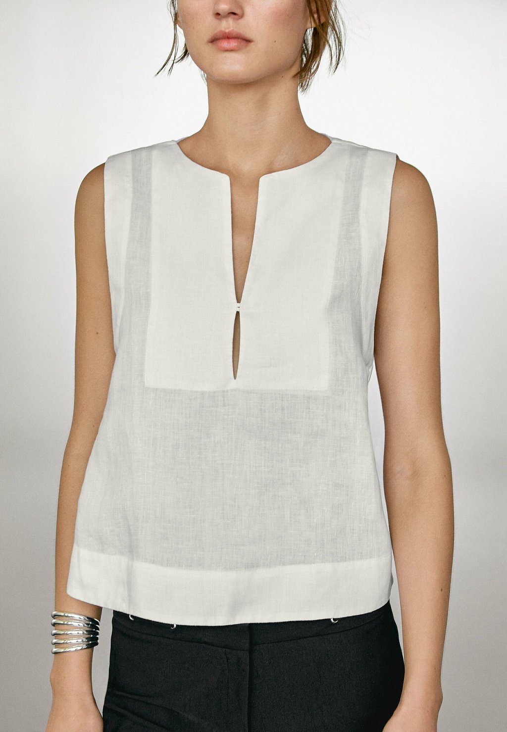 

Блуза Top Massimo Dutti, белый