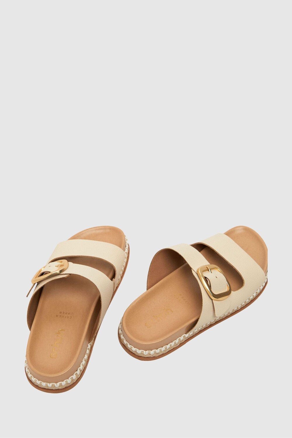Босоножки Tish с двойной пряжкой Schuh, коричневый — фото 4