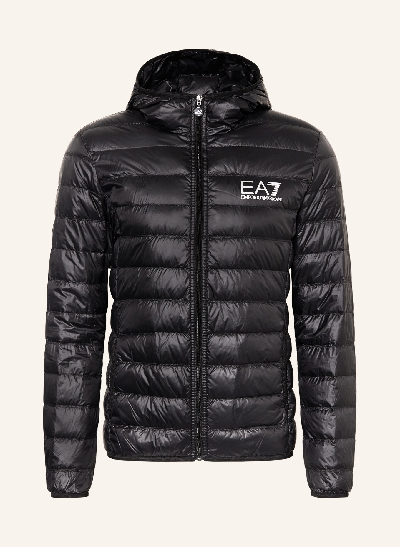 

Легкий пуховик Ea7 Emporio Armani, черный