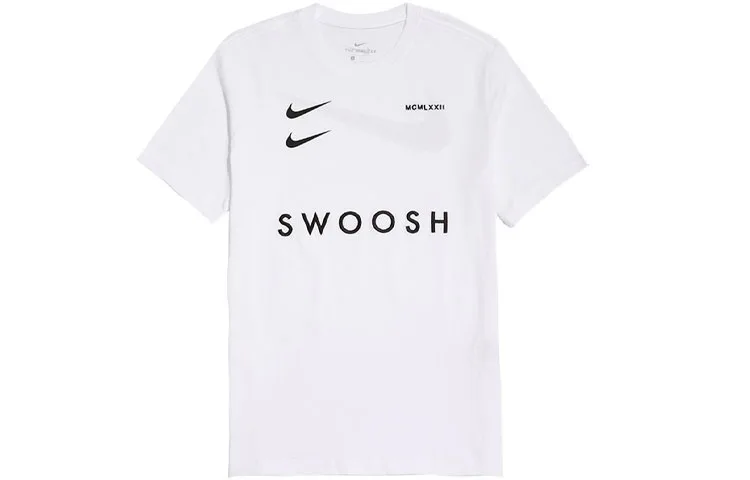 Футболка мужская с круглым вырезом умеренного прямого кроя Nike, белый
