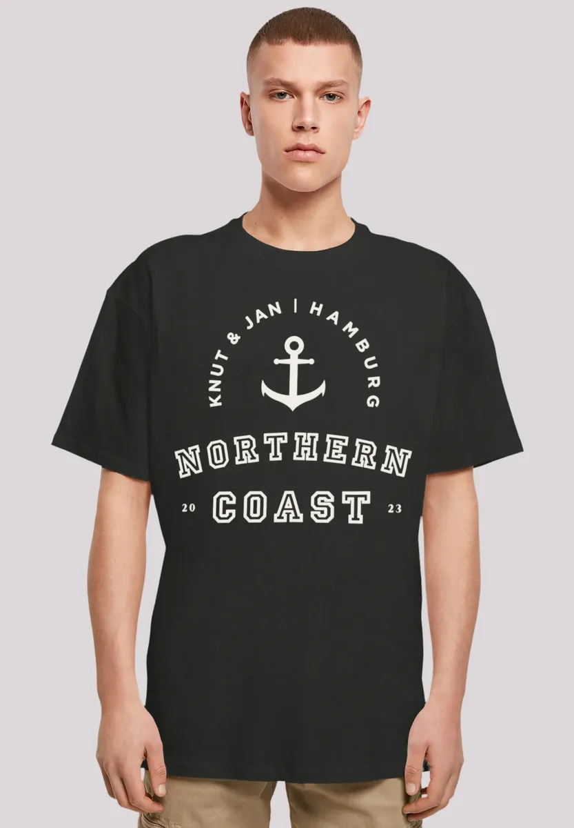

Футболка F4NT4STIC "Northern Coast North Sea Knut & Jan Hamburg", принт, черный