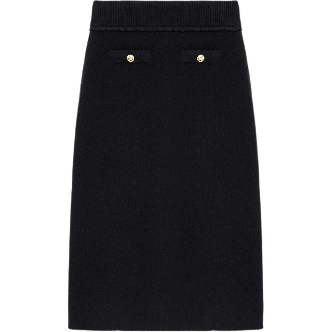 

KARL LAGERFELD FW25 Вязаная длинная юбка женская KARL LAGERFELD/Karl Lagerfeld Jeans, черный