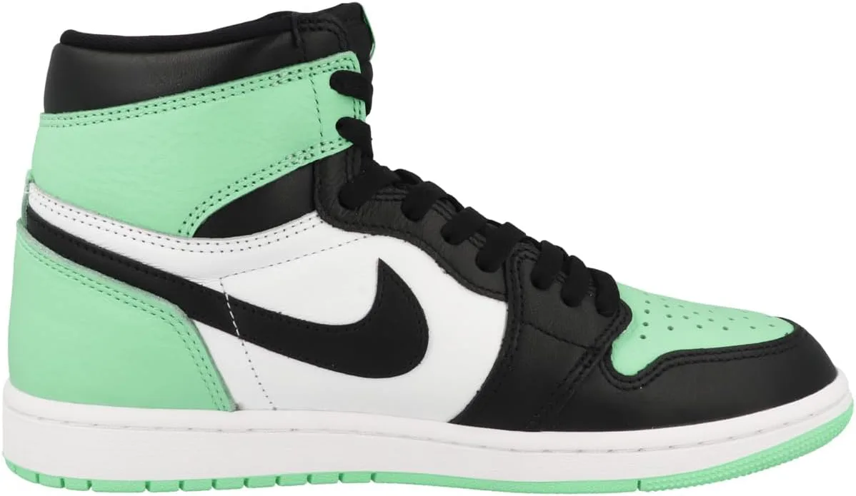 Мужские кроссовки Nike Air Jordan 1 Retro High OG, белый/черный/зеленый — фото 4