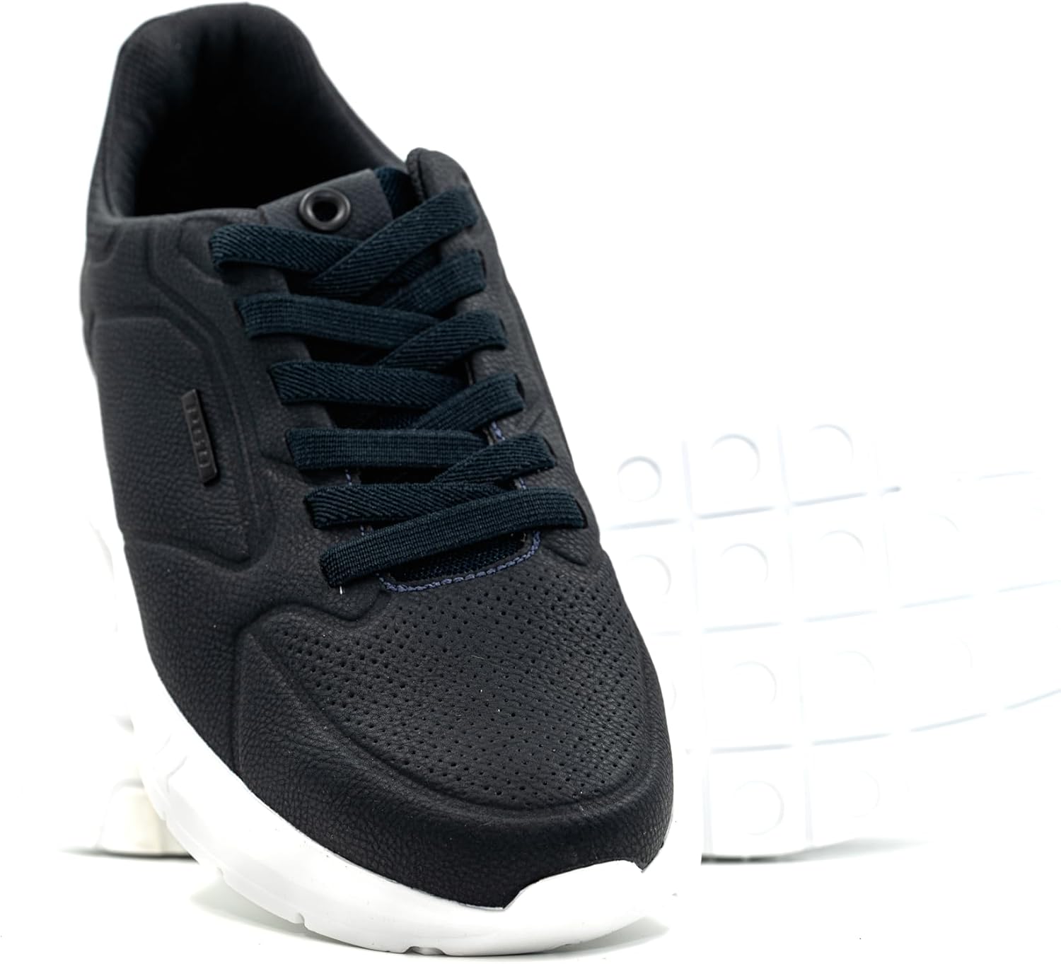 

Мужские современные повседневные кожаные кроссовки PEGADA, стелька с эффектом памяти, дышащий микрофибра, низкие спортивные туфли, модель 172602, повседневная носка, темно-синий