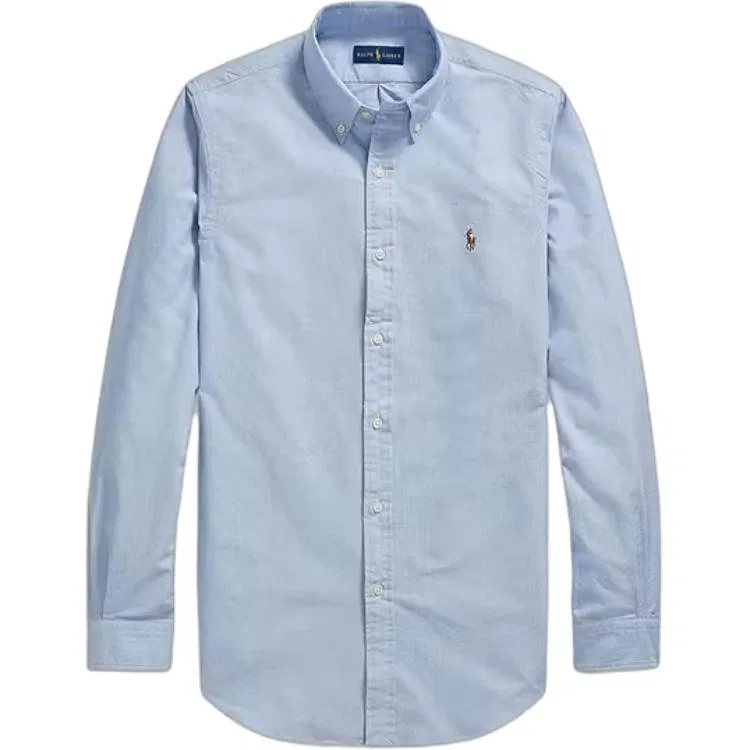 Рубашка на пуговицах Polo Ralph Lauren синяя
