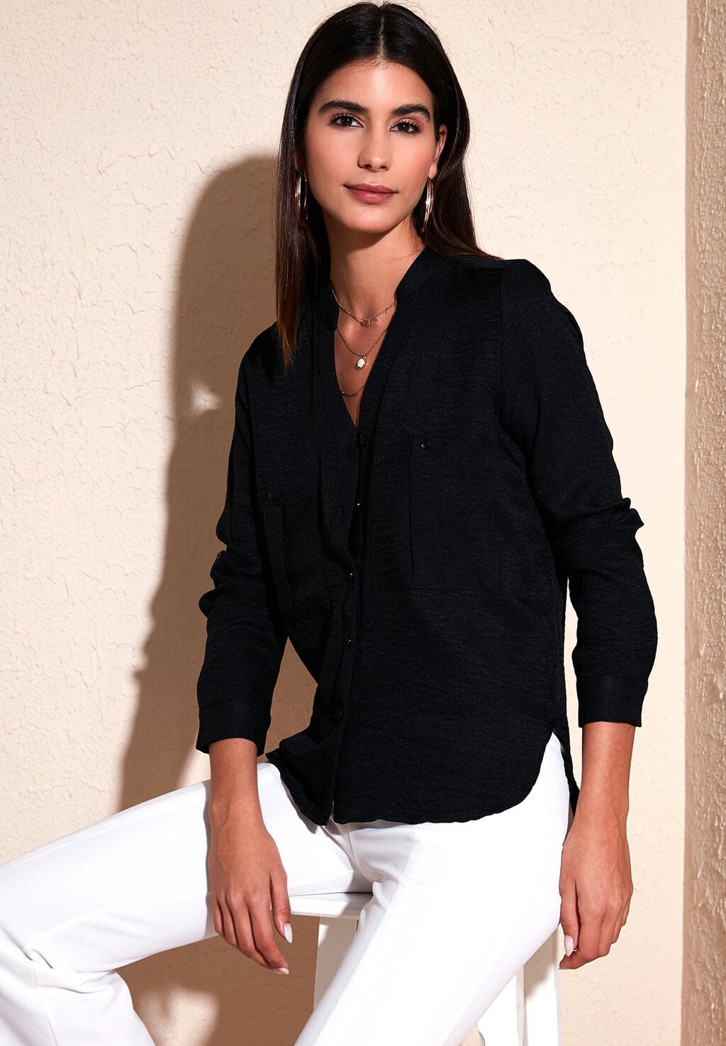 

Блуза REGULAR FIT LELA, черный