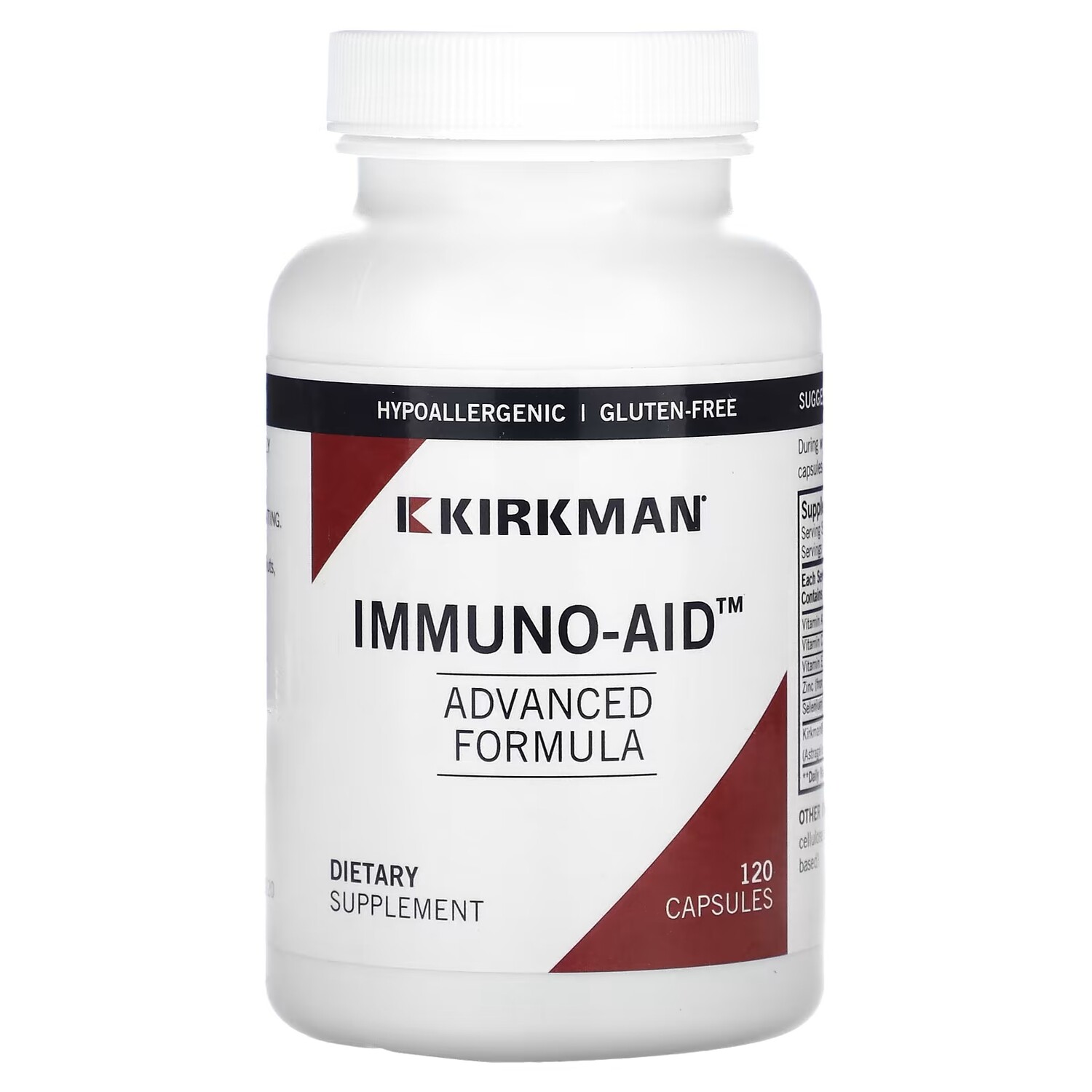

Добавка Kirkman Labs Immuno-Aid Advanced Formula, 120 капсул