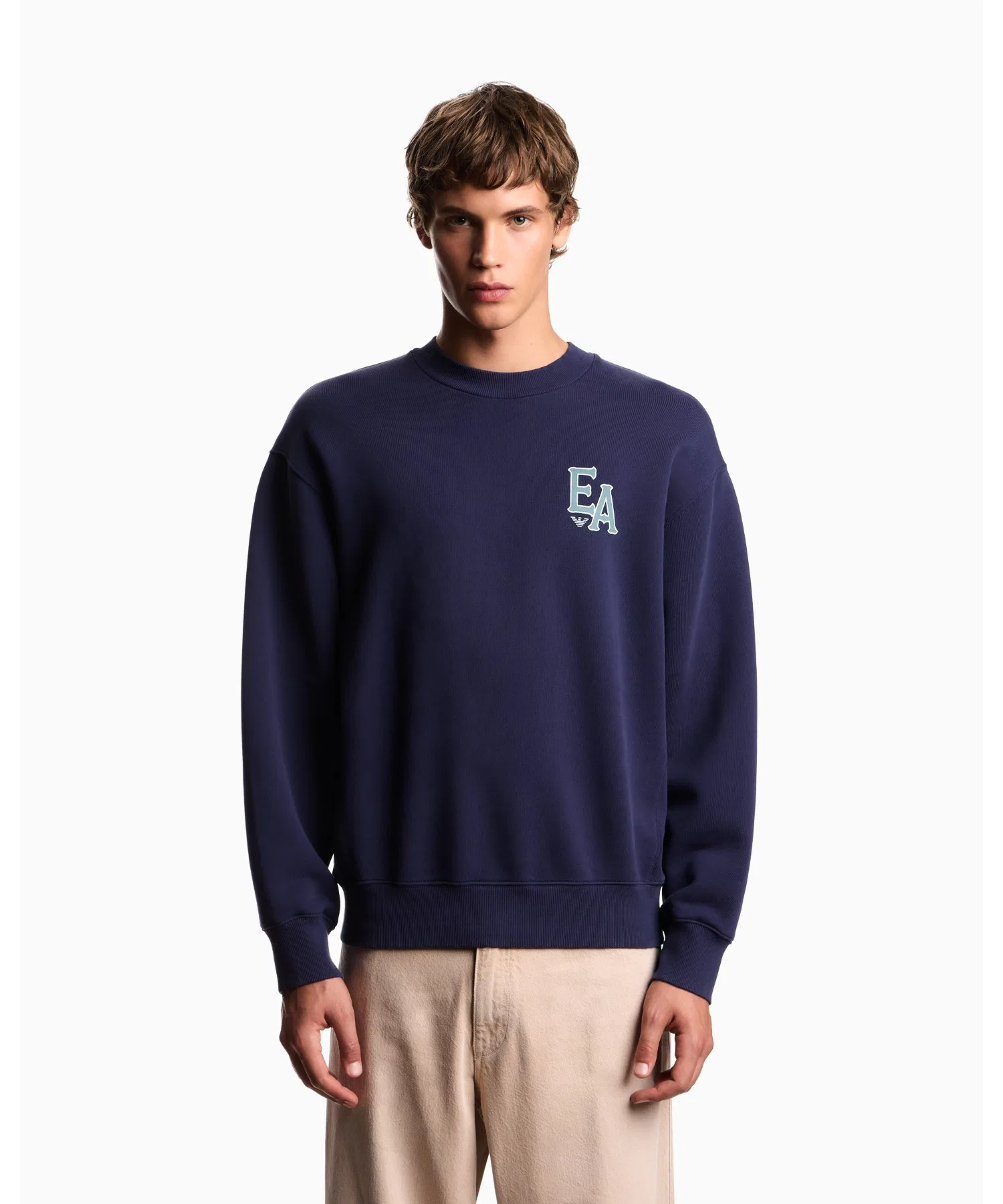 【Emporio Armani】Свитшот ASV Eagle Club из органического трикотажа с принтом — фото 2