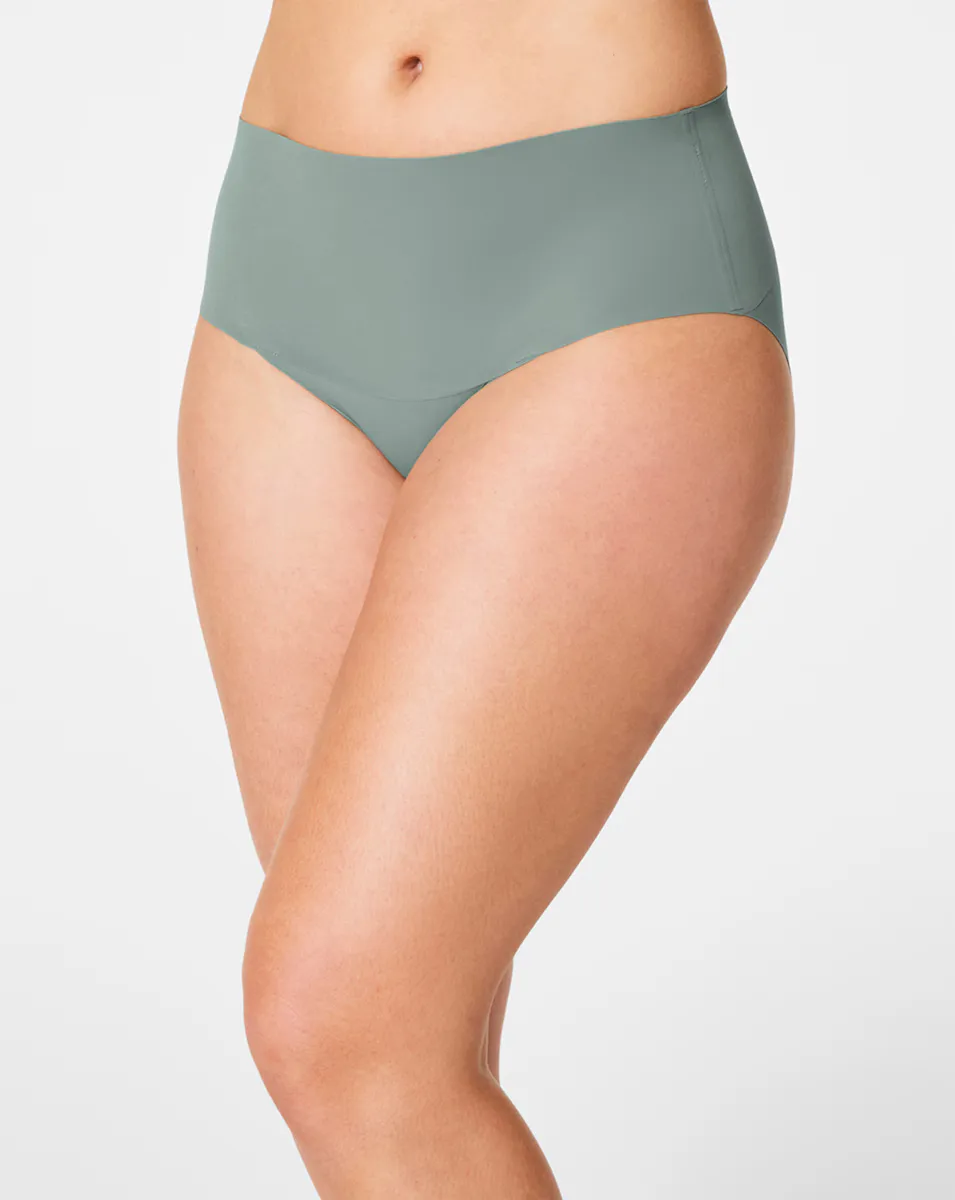 

Бесшовные моделирующие трусики с завышенной талией Spanx, светло-зеленый
