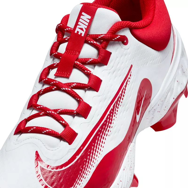 Мужские бейсбольные бутсы Nike Alpha Huarache Elite 4 MCS, цвет White/University Red — фото 4