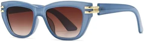 

Солнцезащитные очки в стиле панк 2027 года, неровная квадратная форма, для женщин и мужчин, винтажная популярная оправа с металлическими заклепками MTZJH, C2 Blue Tea