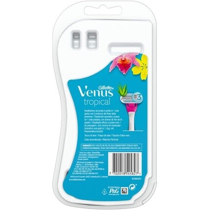 Одноразовые женские бритвы Venus Tropical с 3 удобными лезвиями, Gillette — фото 2