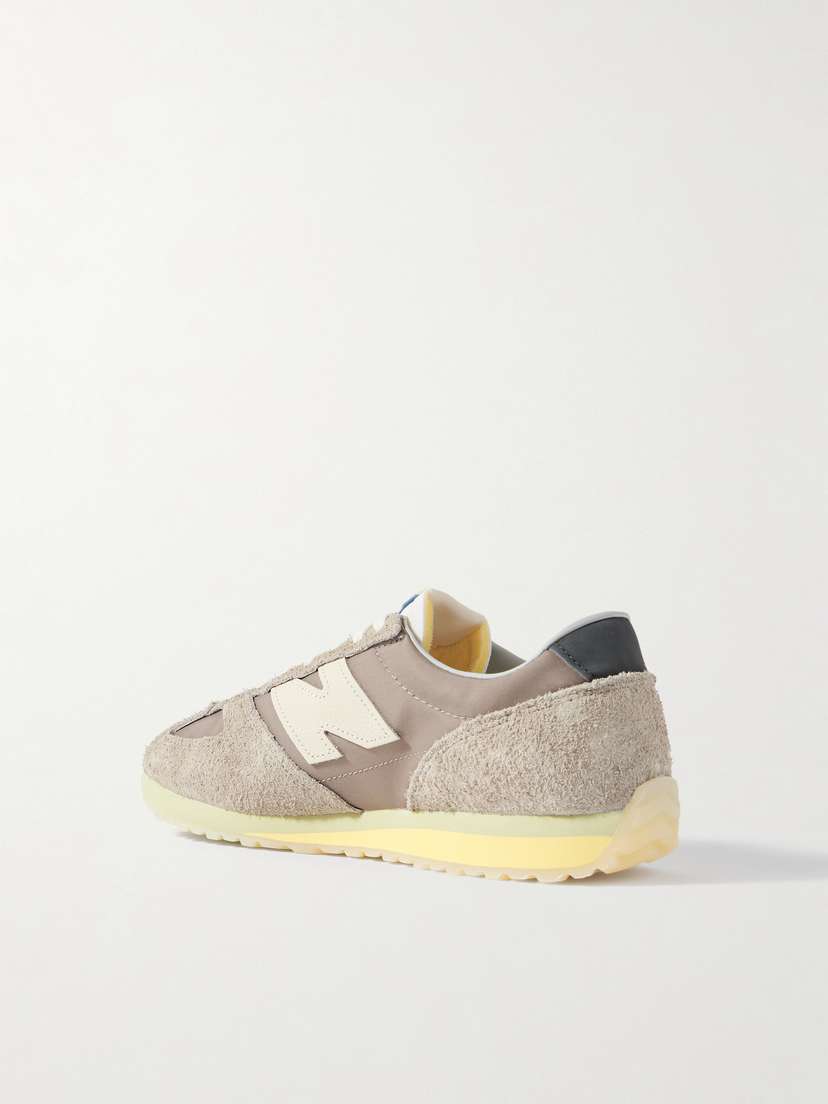 471 парусиновые кеды с отделкой из замши и кожи New Balance, бежевый — фото 3