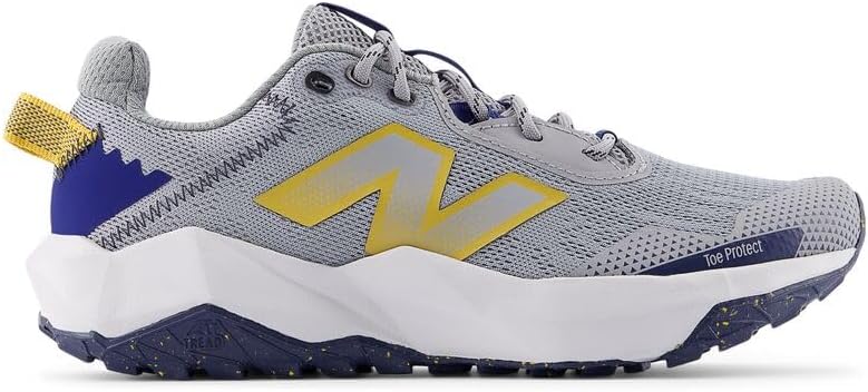 Детские кроссовки New Balance Dynasoft Nitrel V6 на шнуровке (унисекс), синий/серый/золотой — фото 2