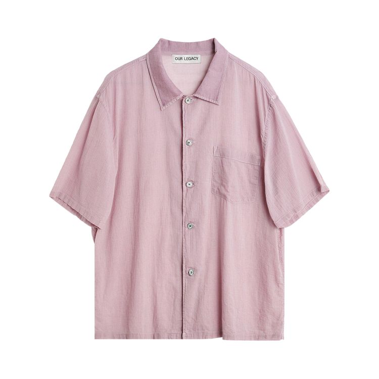 

Рубашка Our Legacy Boxy Short-Sleeve Shirt 'Purple', фиолетовый