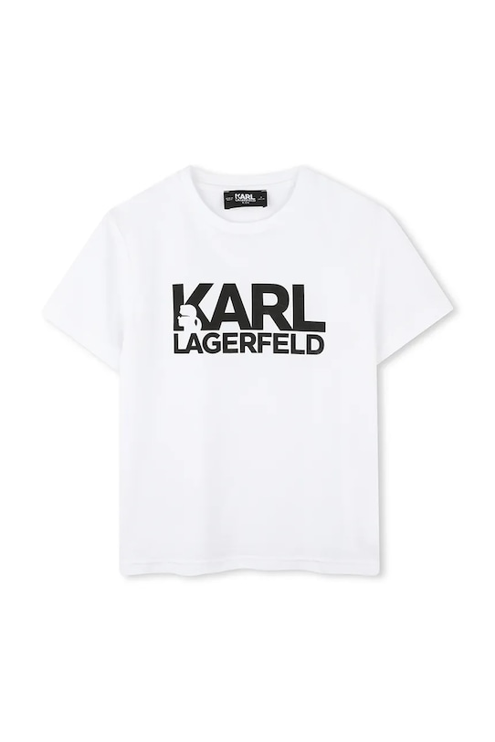 

Детская хлопковая футболка Karl Lagerfeld, белый