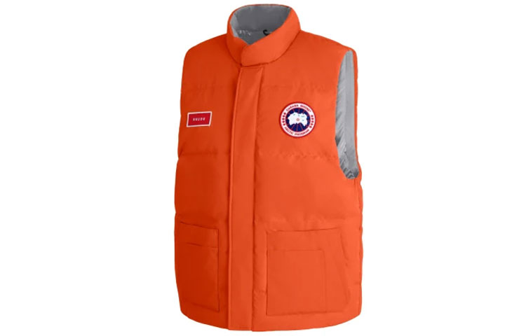 Футболка RHUDE X NBA SS21 Пуховик Унисекс Оранжевый Canada Goose — фото 4