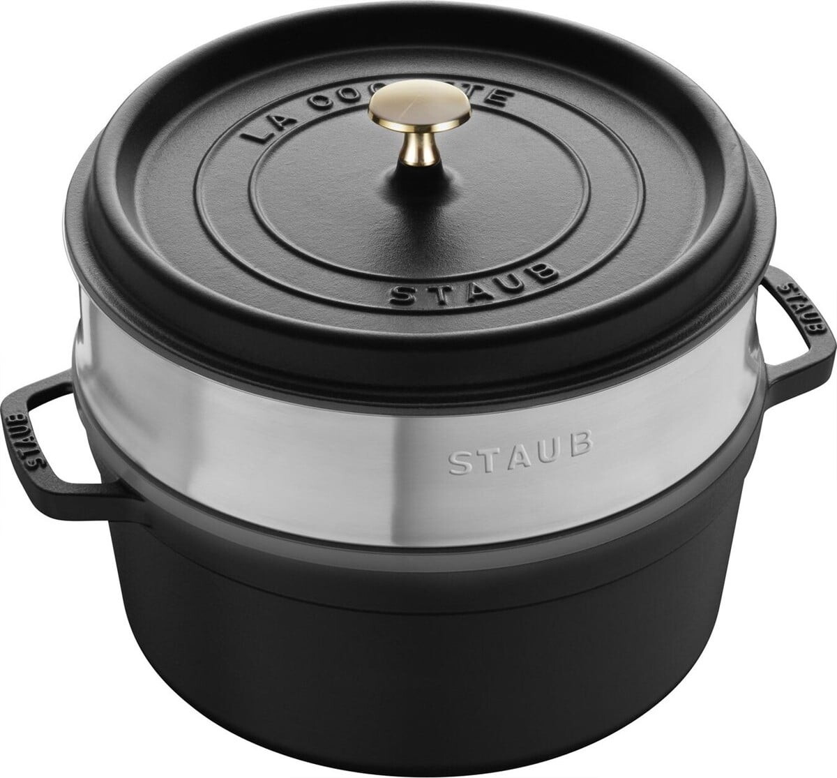 

Кастрюля Staub Steam Cast 26 см, черный