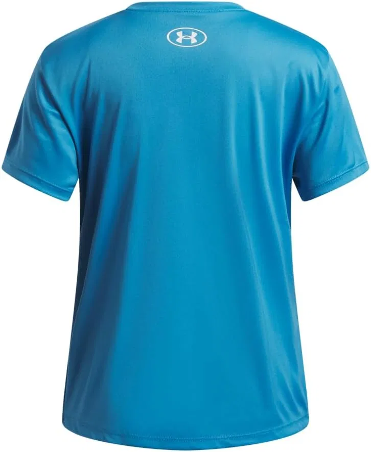 Футболка Active Ether Blue Under Armour Tech Big Logo, White — фото 3