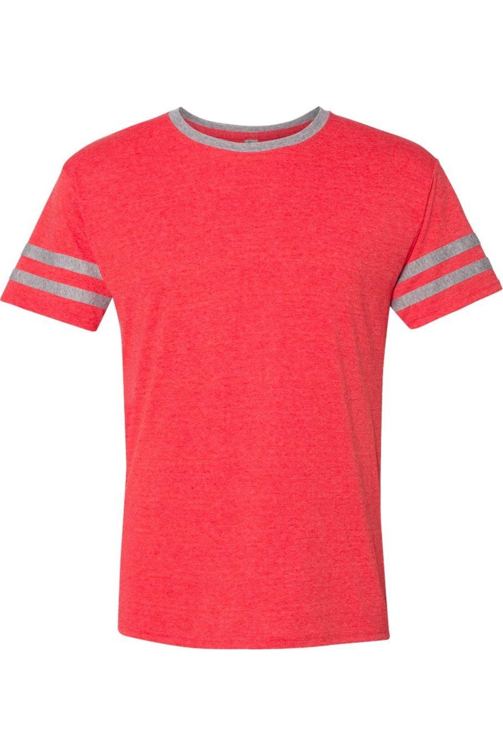 

Футболка JERZEES Triblend Varsity Ringer, цвет fiery red heather/ oxford