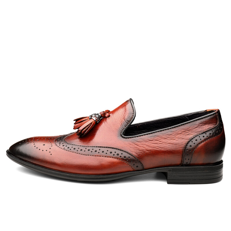 

Туфли мужские Men"s Casual Men Low-Top Ximo Bull, цвет Burgundy