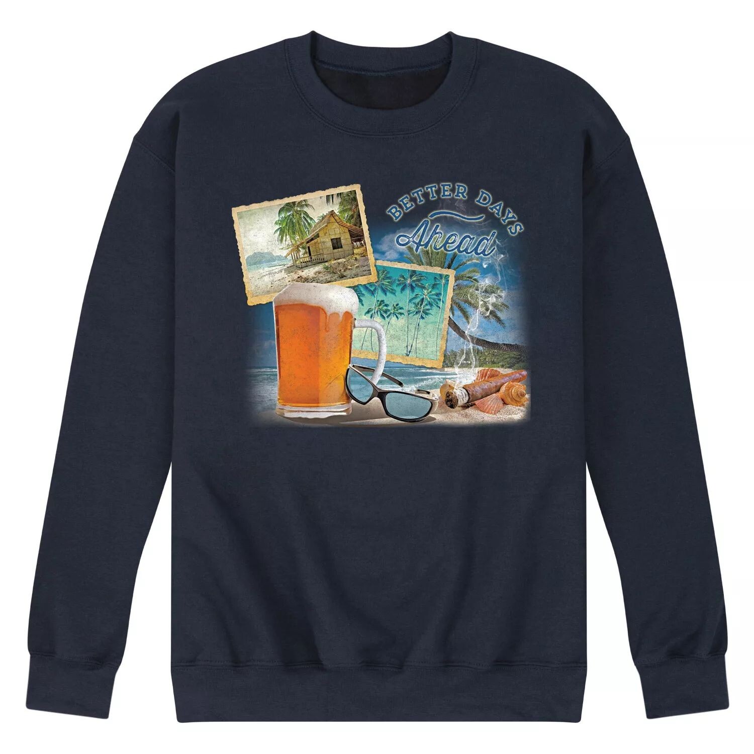 

Мужской свитшот с рисунком Better Days Ahead Licensed Character