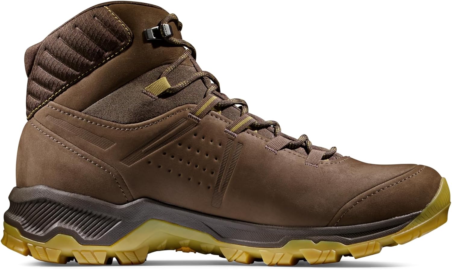 Мужские походные ботинки Mammut Mercury IV Low GTX, титан-ярко-красный, подошва Vibram, 3D мемо-пена, комфорт для дневных походов, зеленый — фото 2