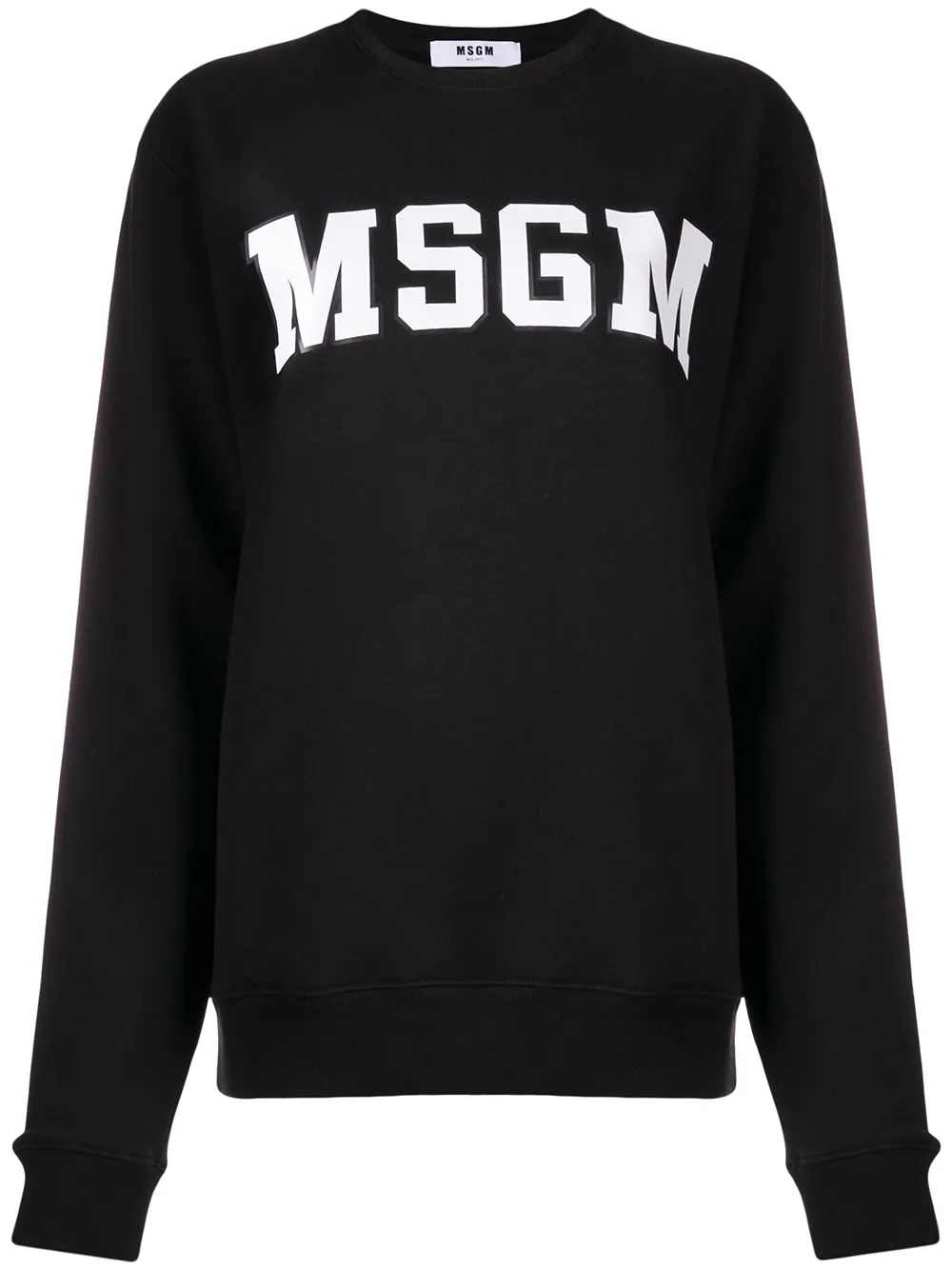

Свитер с заплаткой с логотипом MSGM, черный