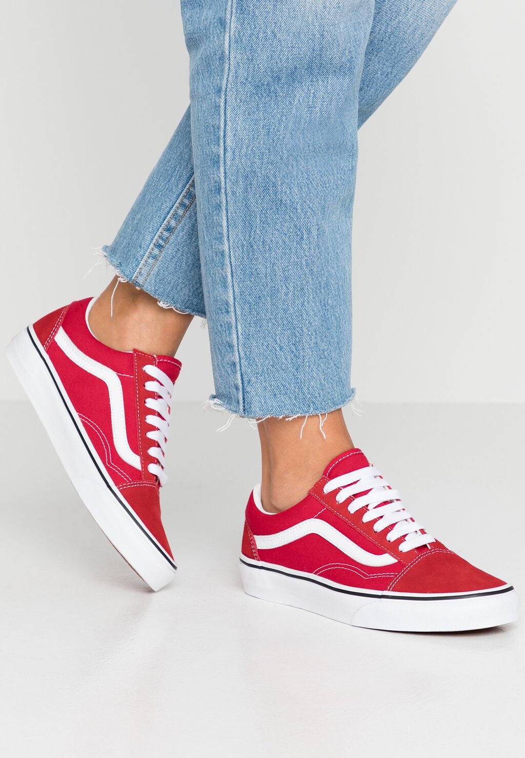 

Кроссовки Vans Old Skool, красный / чисто-белый