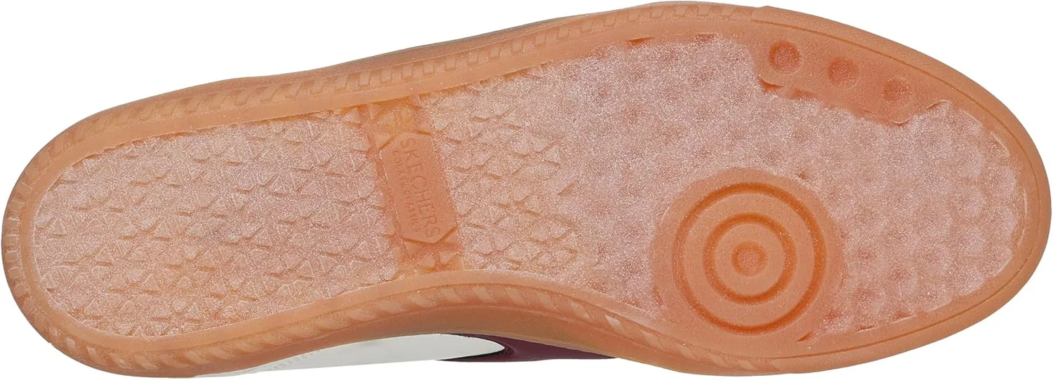 Мужские кроссовки Skechers Hotshot Pyke, Natural Duraleather Suede Burgundy Trim — фото 4