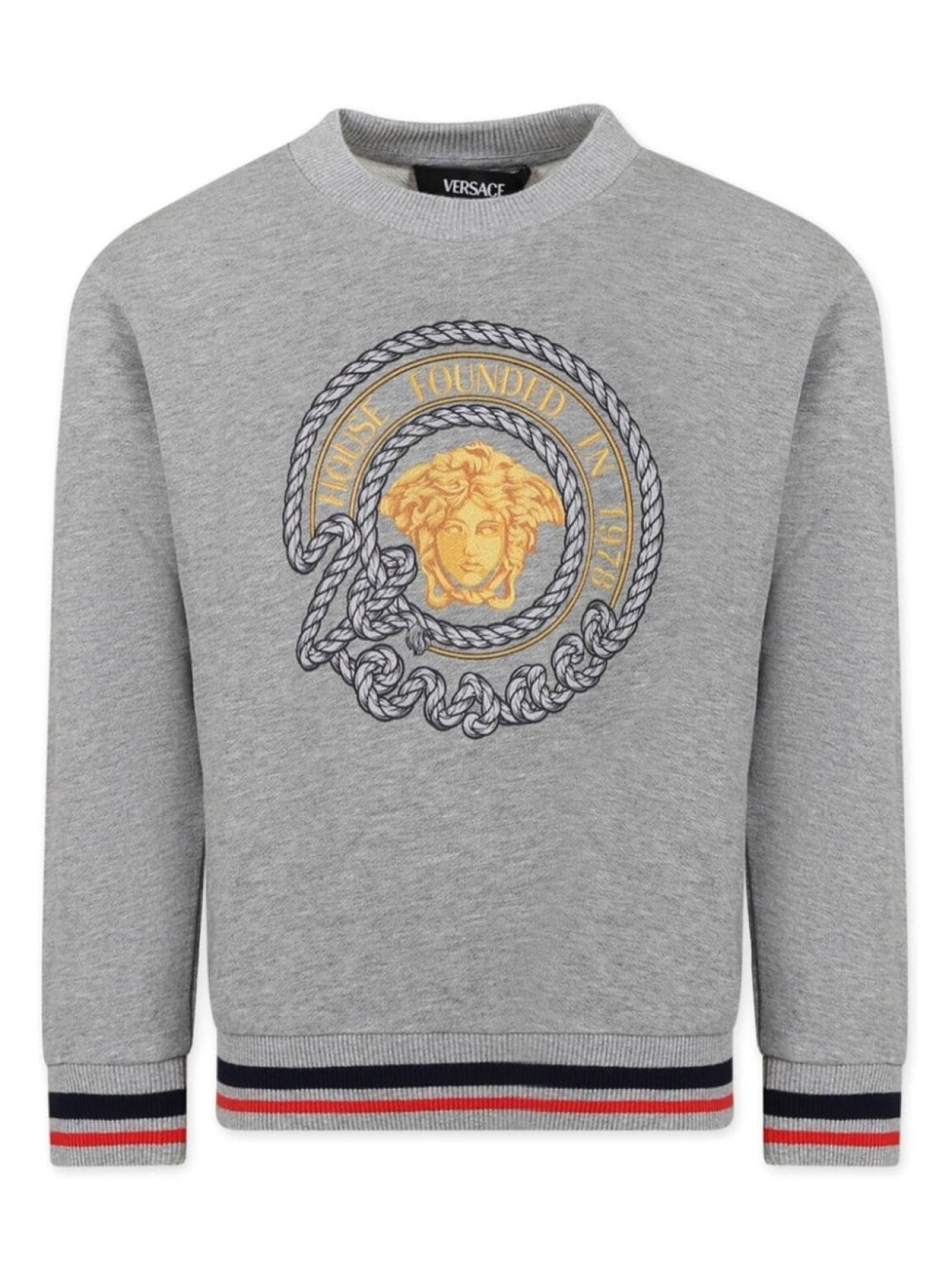 

Versace Kids толстовка Medusa, серый