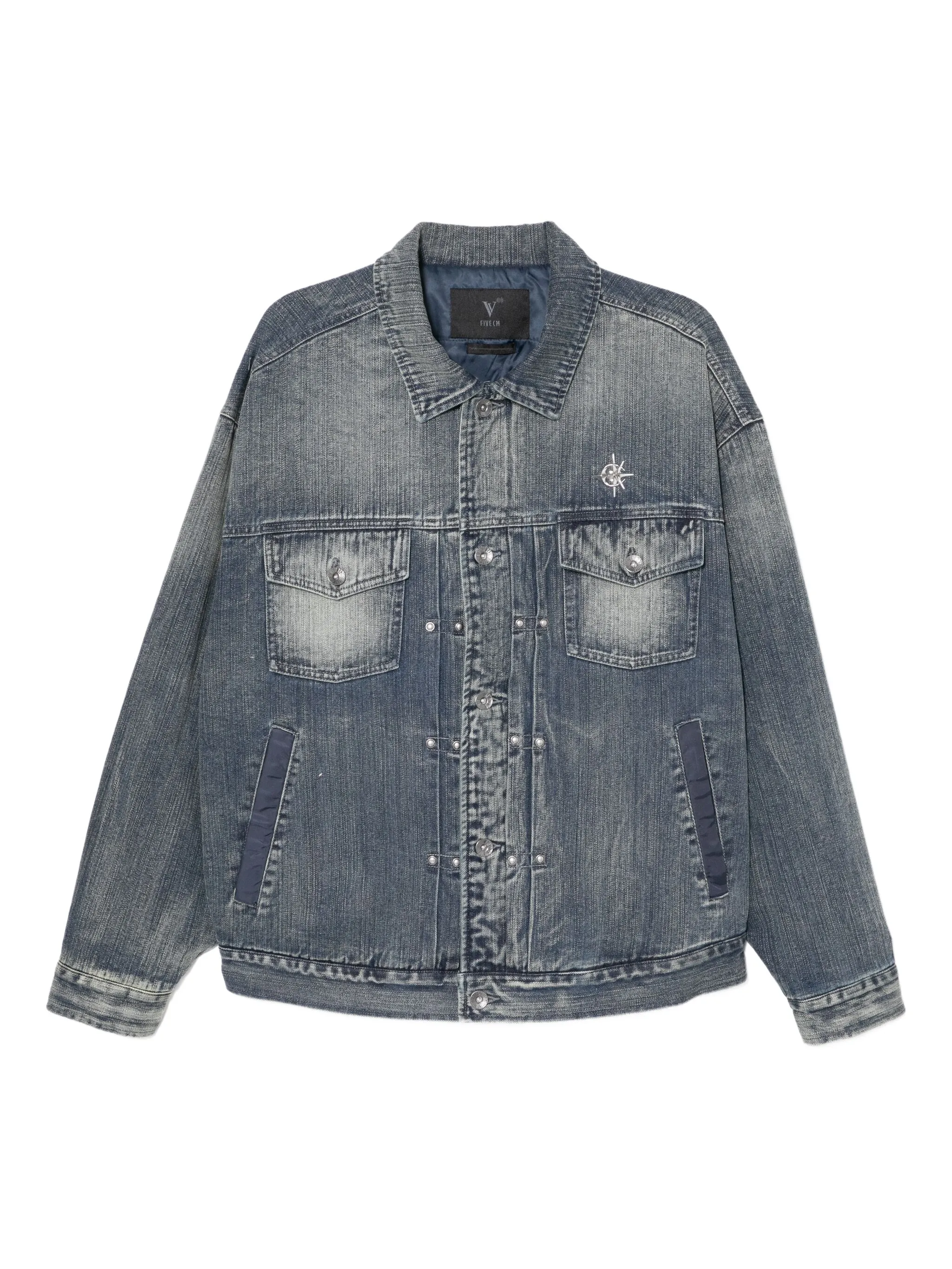 

Джинсовая куртка с логотипом Five Cm, синий