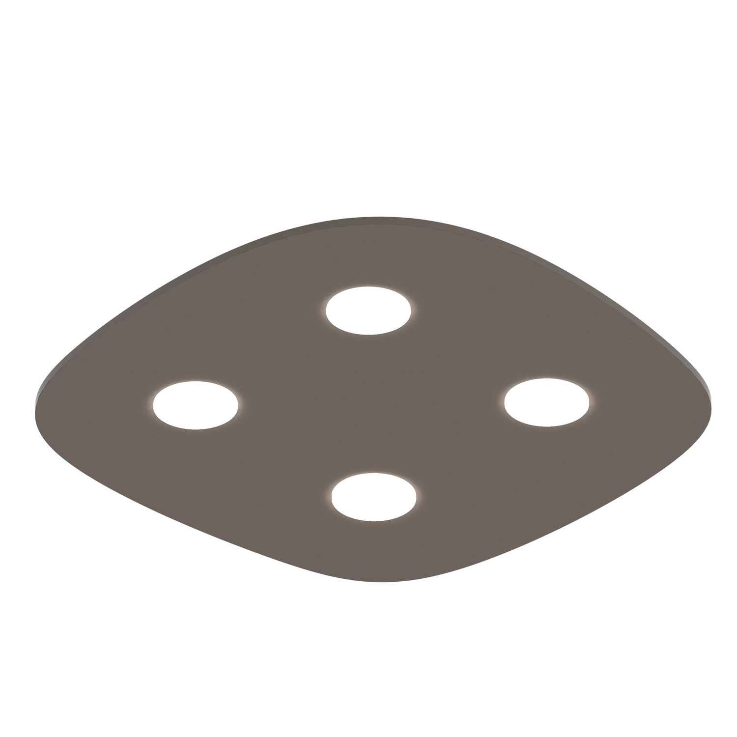 

Потолочный светильник Lumicom, 55x55x4 см, серо-коричневый