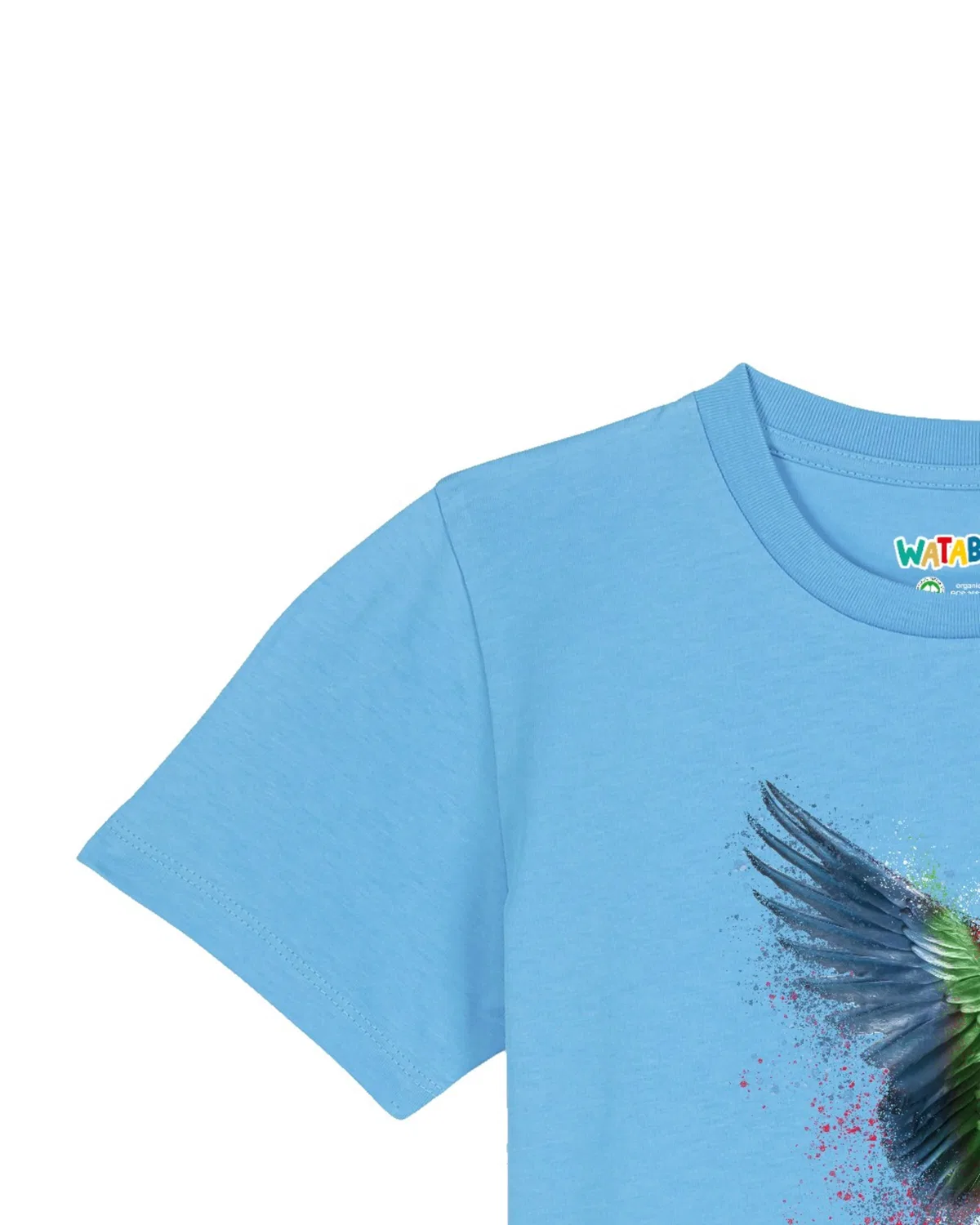 Футболка 'Papagei' Watabout.Kids, Turquoise/Aqua/Dark Blue — фото 3
