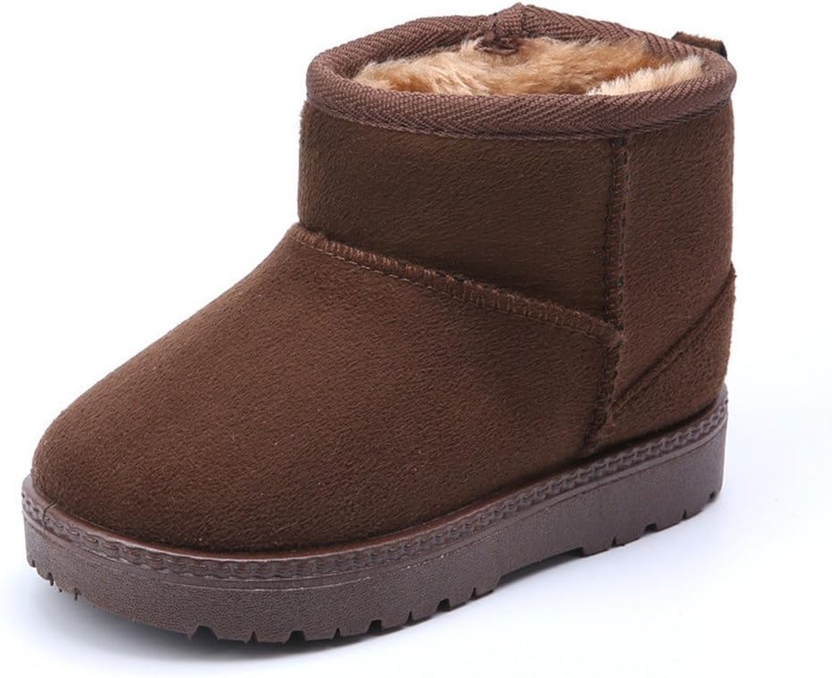 

Зимние ботинки MK MATT KEELY для мальчиков и девочек, мягкие и теплые, для малышей, черные снежные ботинки (для малышей/маленьких детей), Brown