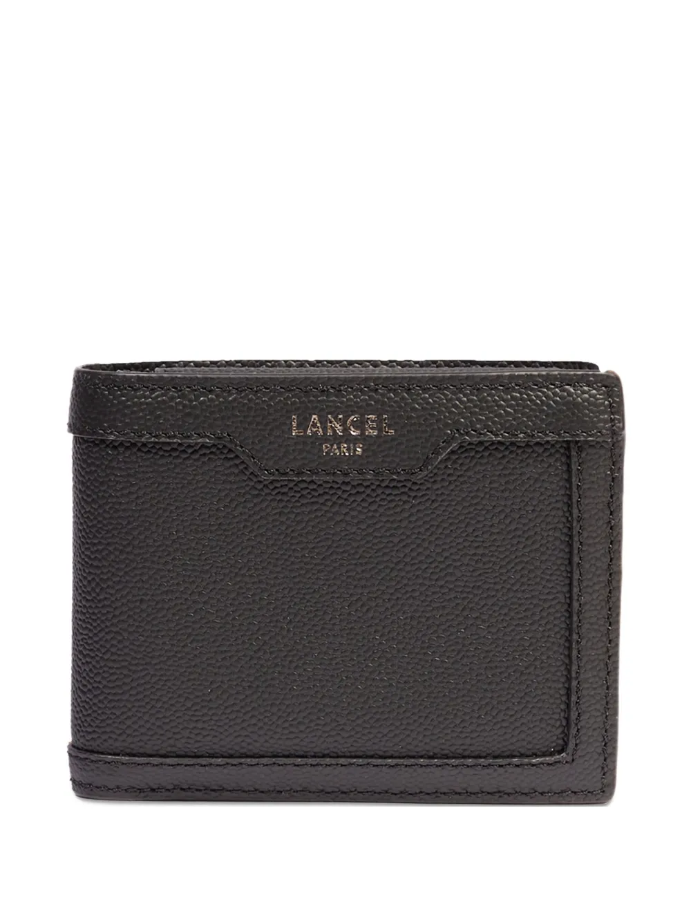

Компактный кожаный кошелек Lancel, черный