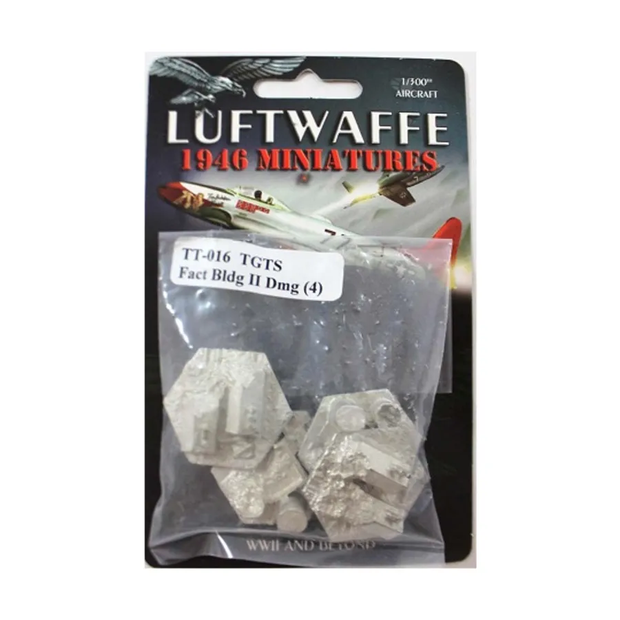 

Фабричные постройки II – повреждены, Luftwaffe 1946 Miniatures - Target Terrain (1:300)