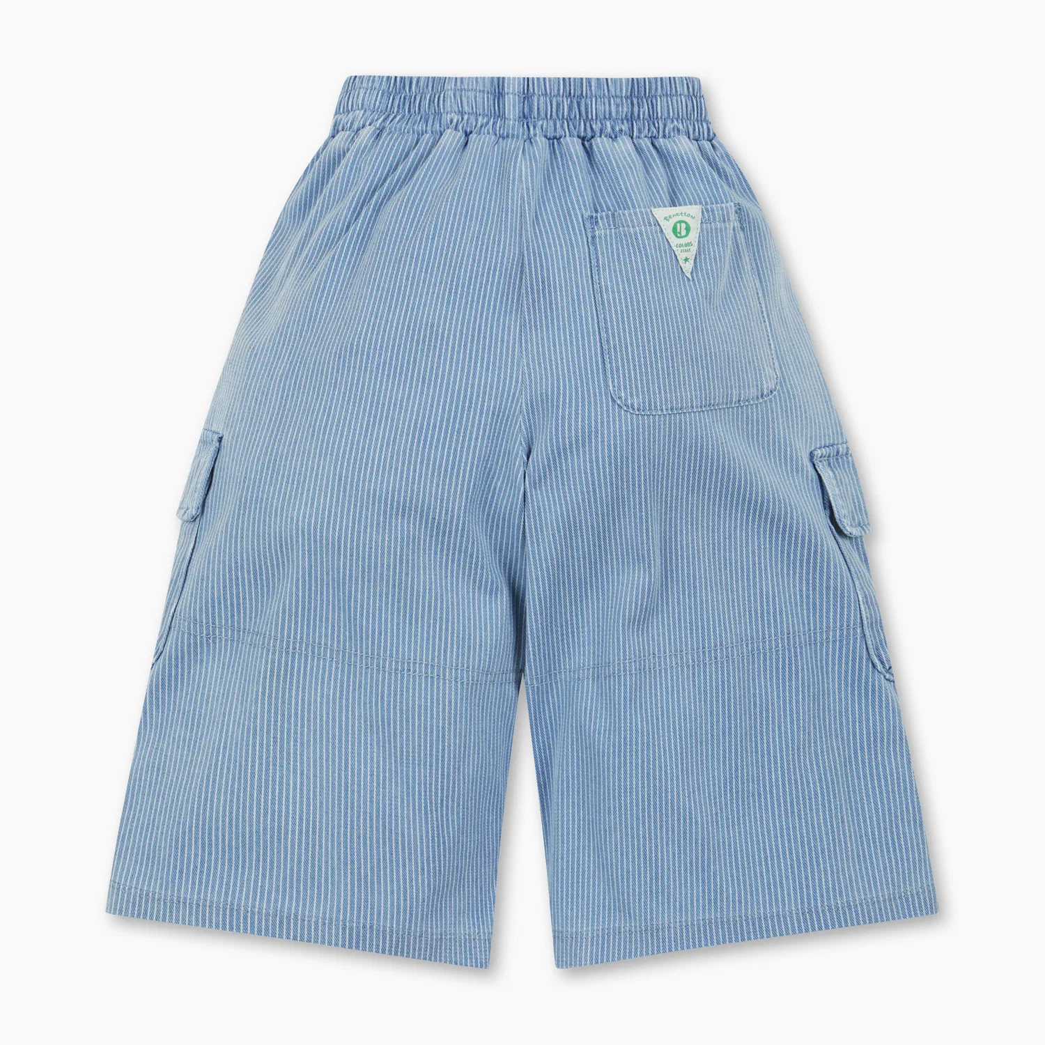 Детские синие джинсовые брюки-карго от Benetton Kids — фото 2