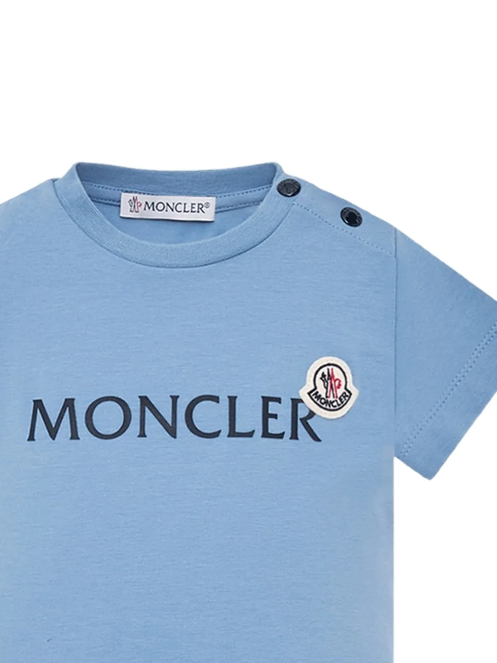 Комплект шорт с логотипом Moncler Enfant, синий — фото 2