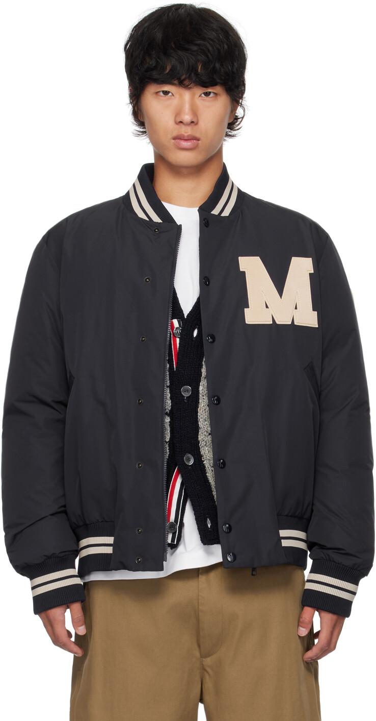 

Темно-синяя куртка-бомбер Lateltin Down Moncler