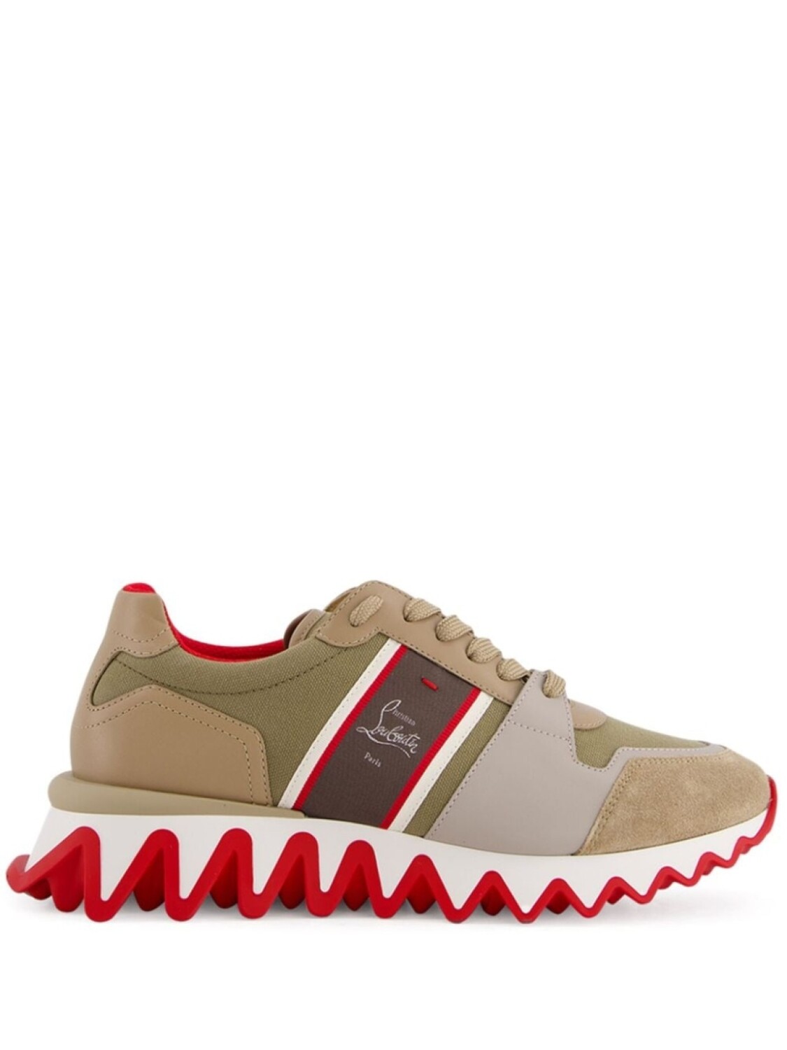 

Низкие кеды Christian Louboutin Nastroshark, серый