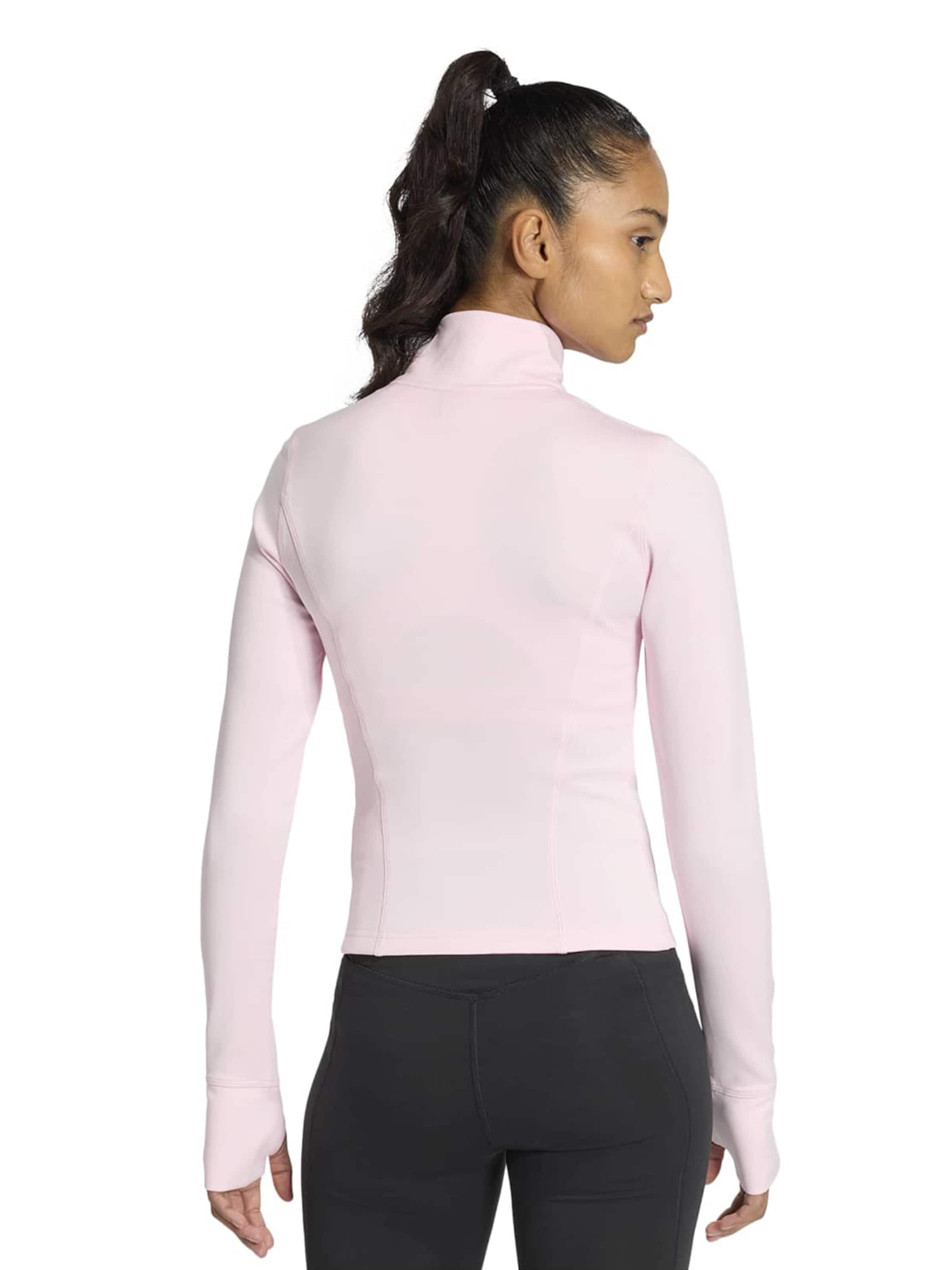 Adidas Performance Спортивный худи на молнии 'OPT ESS' в цвете Rose — фото 4