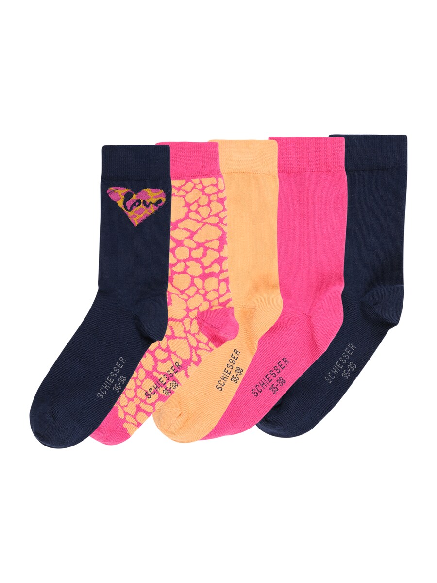 

Носки SCHIESSER, цвет Navy/Orange/Pink