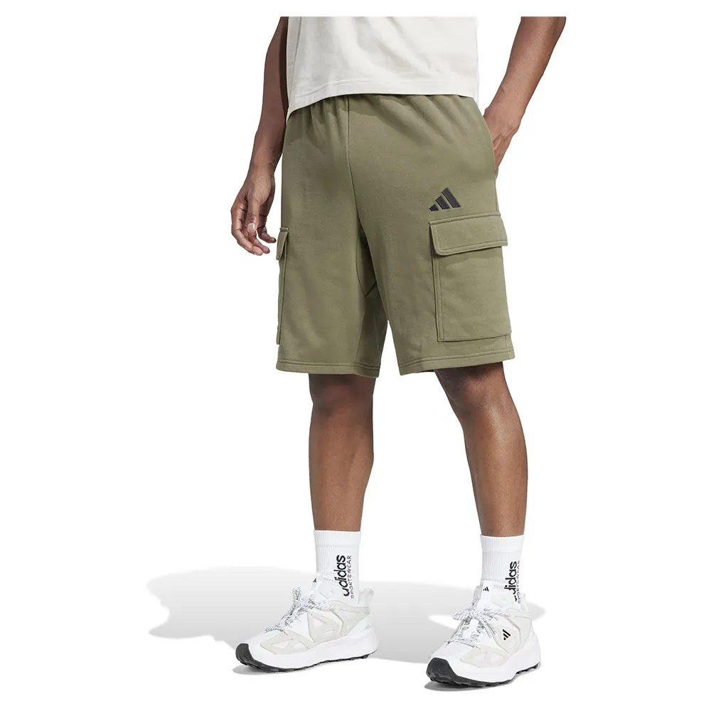 

Шорты adidas Essentials Feel Cozy French Terry cargo, зеленый
