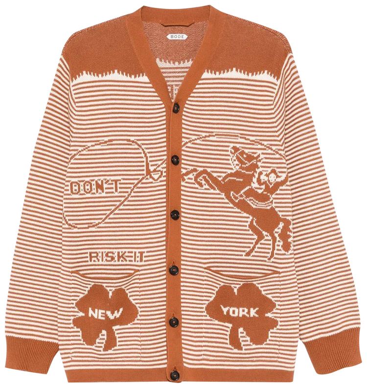 

Кардиган Bode Buckaroo Cardigan 'Brown/Cream', коричневый