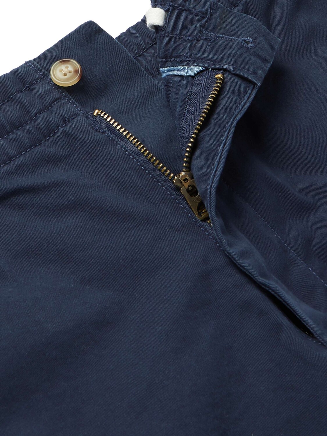 Эластичные шорты из хлопкового твила POLO RALPH LAUREN, нави — фото 3