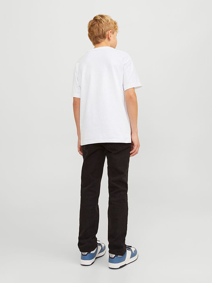 JACK & JONES Junior Белая футболка "Калеб" — фото 2