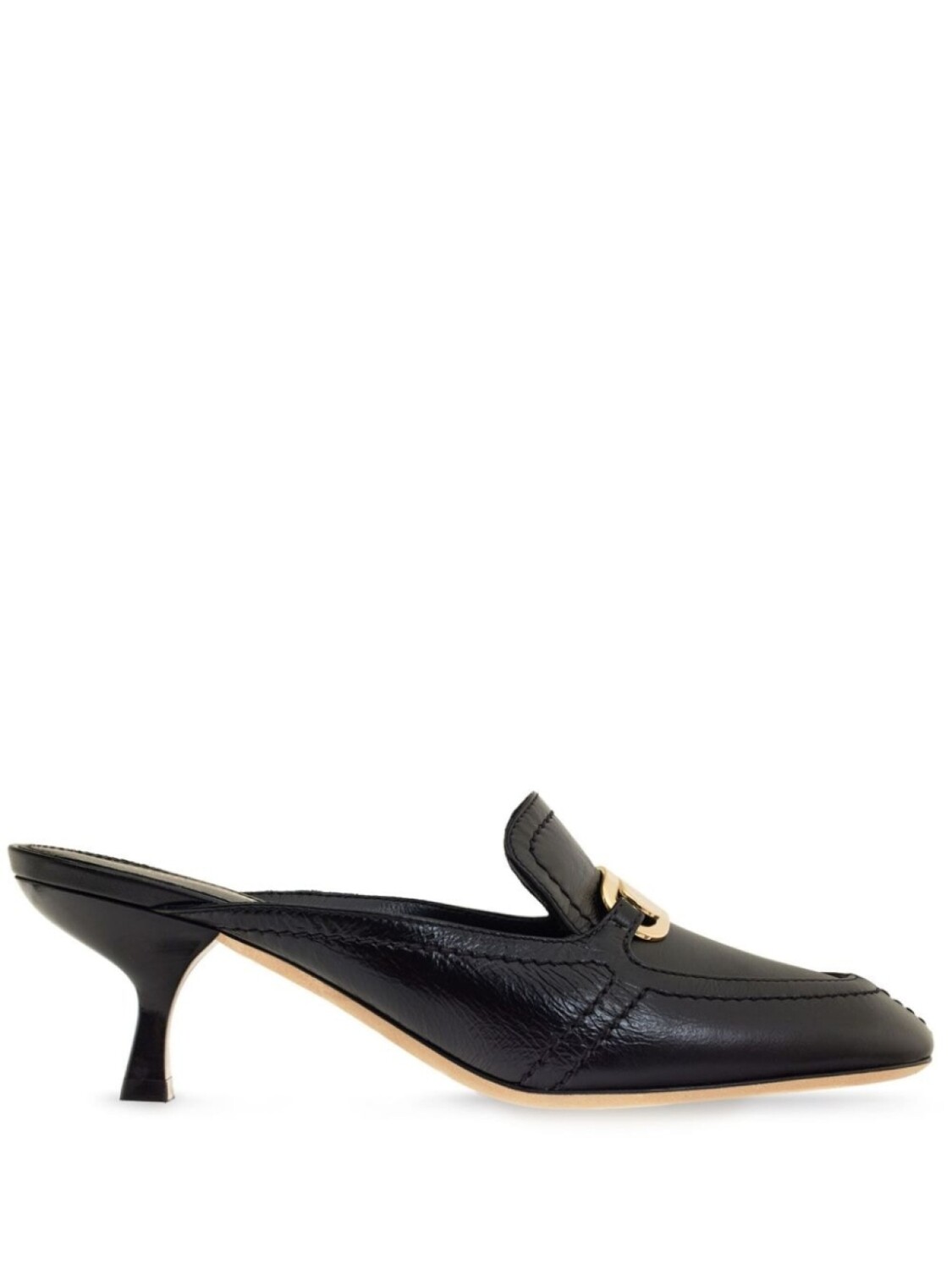 

Ferragamo мюли с тиснением под кожу крокодила, черный